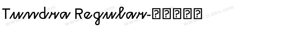 Tundra Regular字体转换